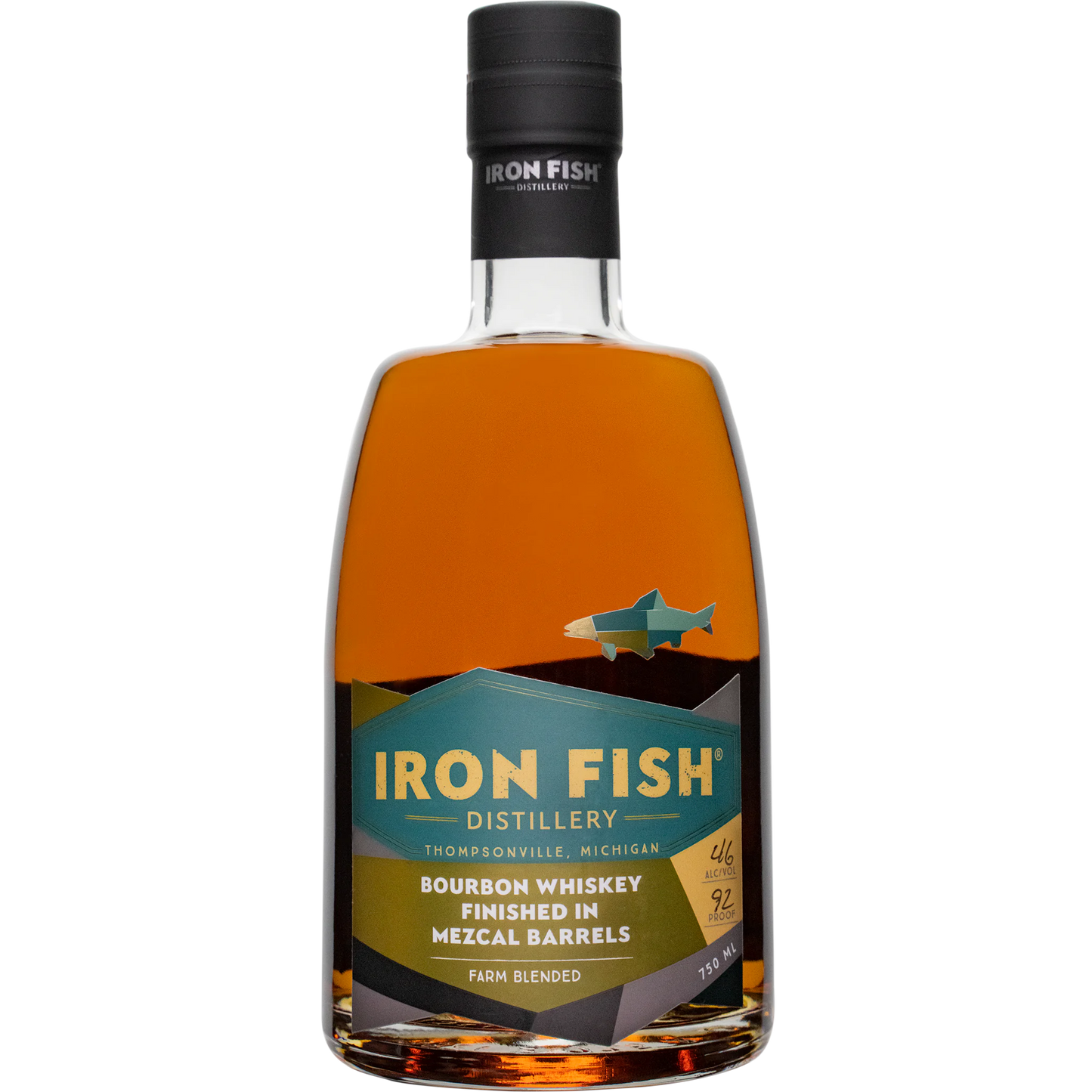 Iron Fish Distillery Bourbon Finished in Mezcal Barrels