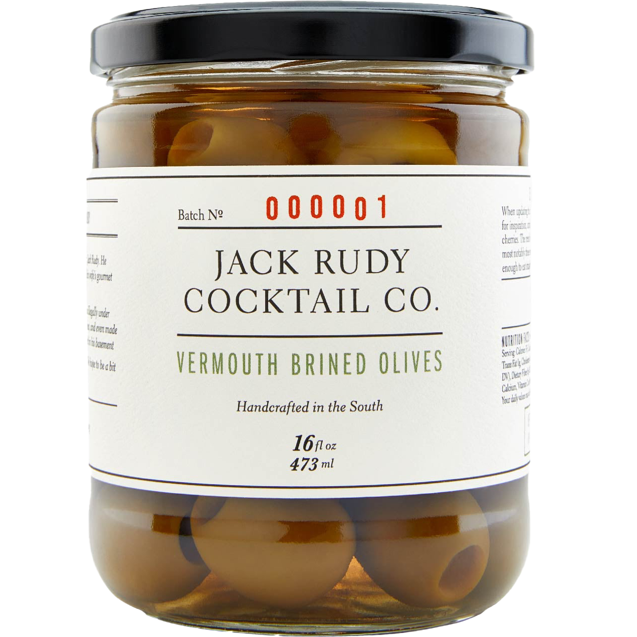 Jack Rudy Vermouth Brined Olives