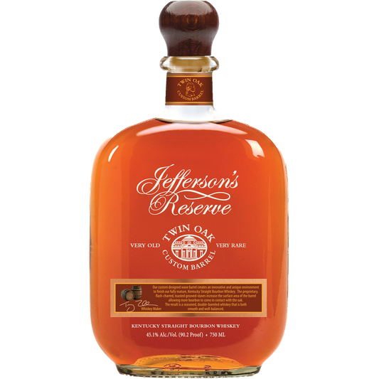Jefferson's Reserve 'Twin Oak Custom Barrel' Kentucky Straight Bourbon Whiskey