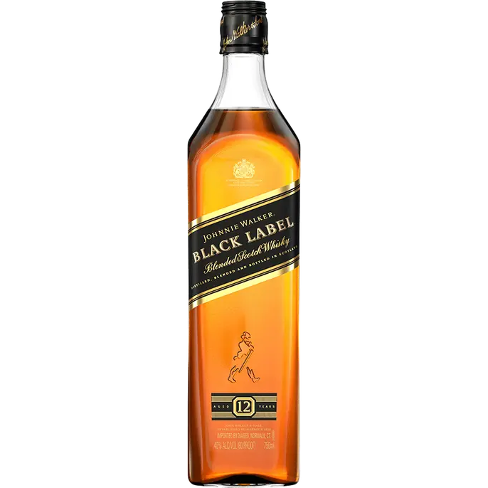 Johnnie Walker Black Label 12 Year Old Blended Scotch Whisky, Scotland