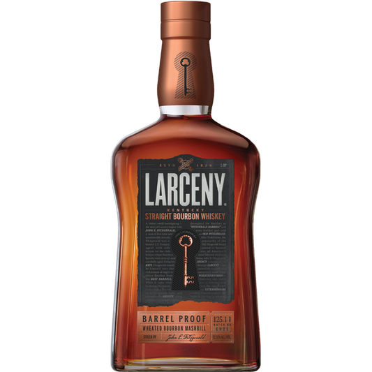 John E. Fitzgerald 'Larceny' Barrel Proof Straight Very Small Batch Bourbon Whiskey, Kentucky