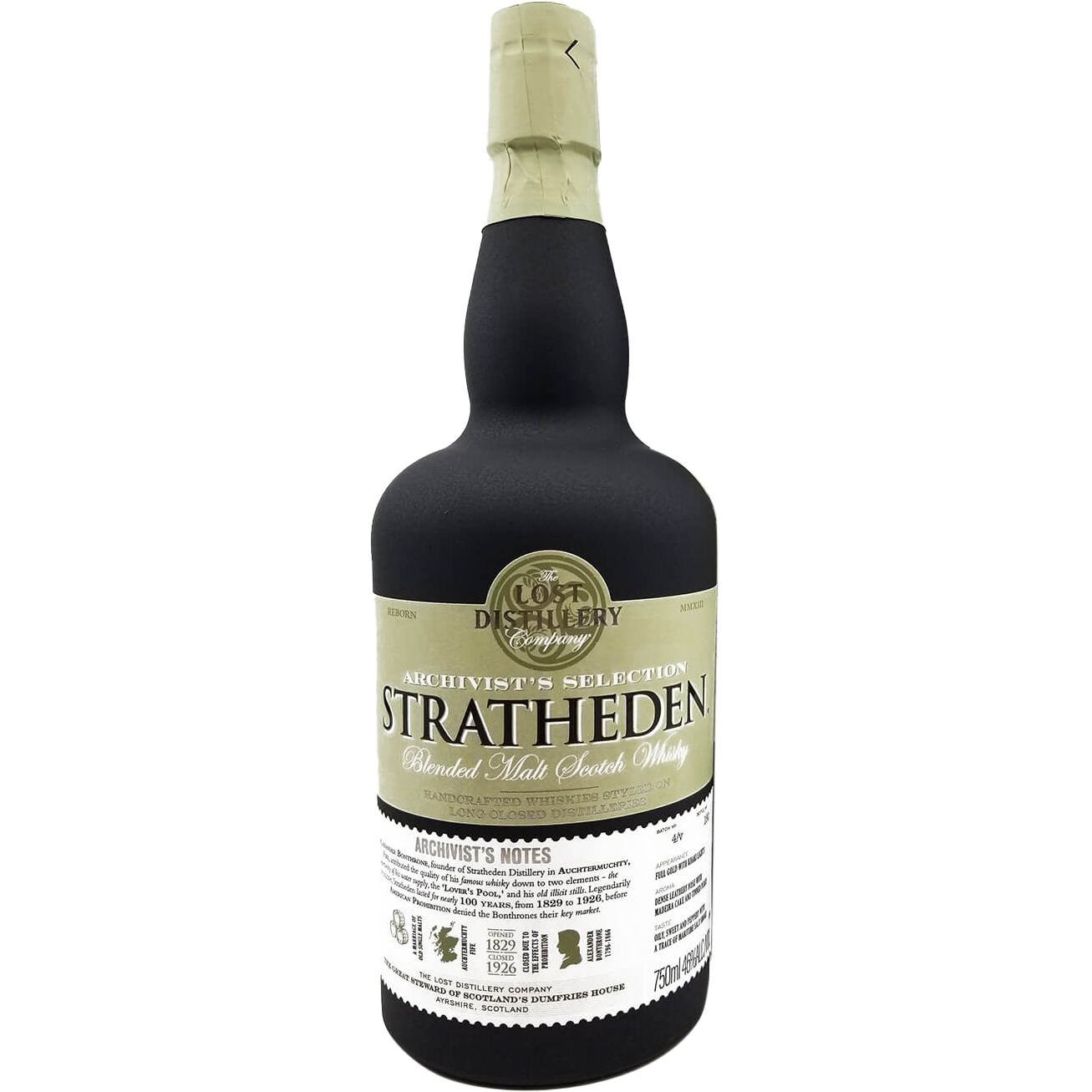 The Lost Distillery Company 'Archivist's Selection' Stratheden Blended Malt Scotch Whisky, Scotland