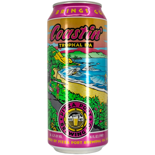 Pizza Port Coastin' Tropical IPA Beer, California