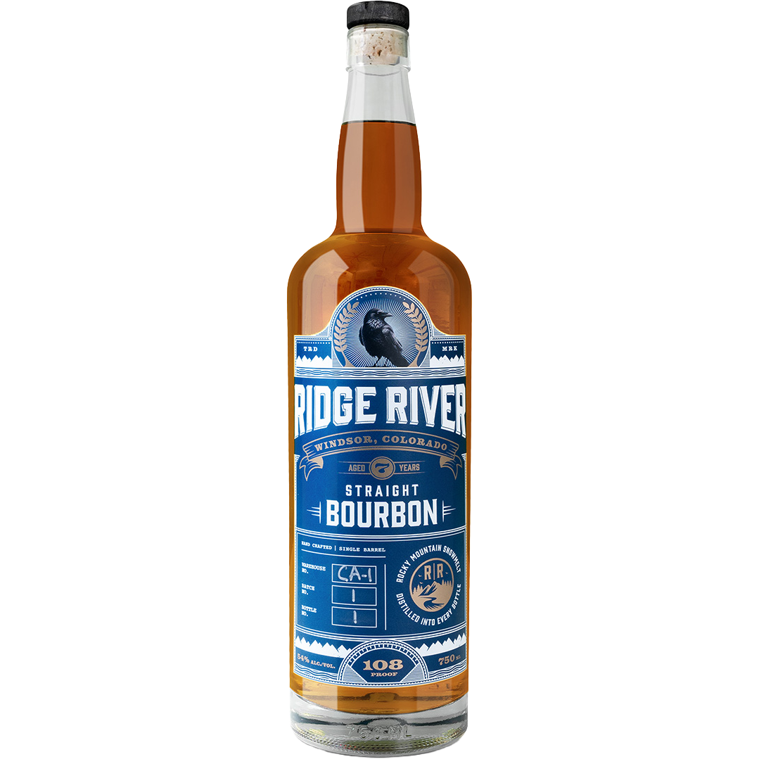 Ridge River Barrel Proof Bourbon Whiskey, Colorado
