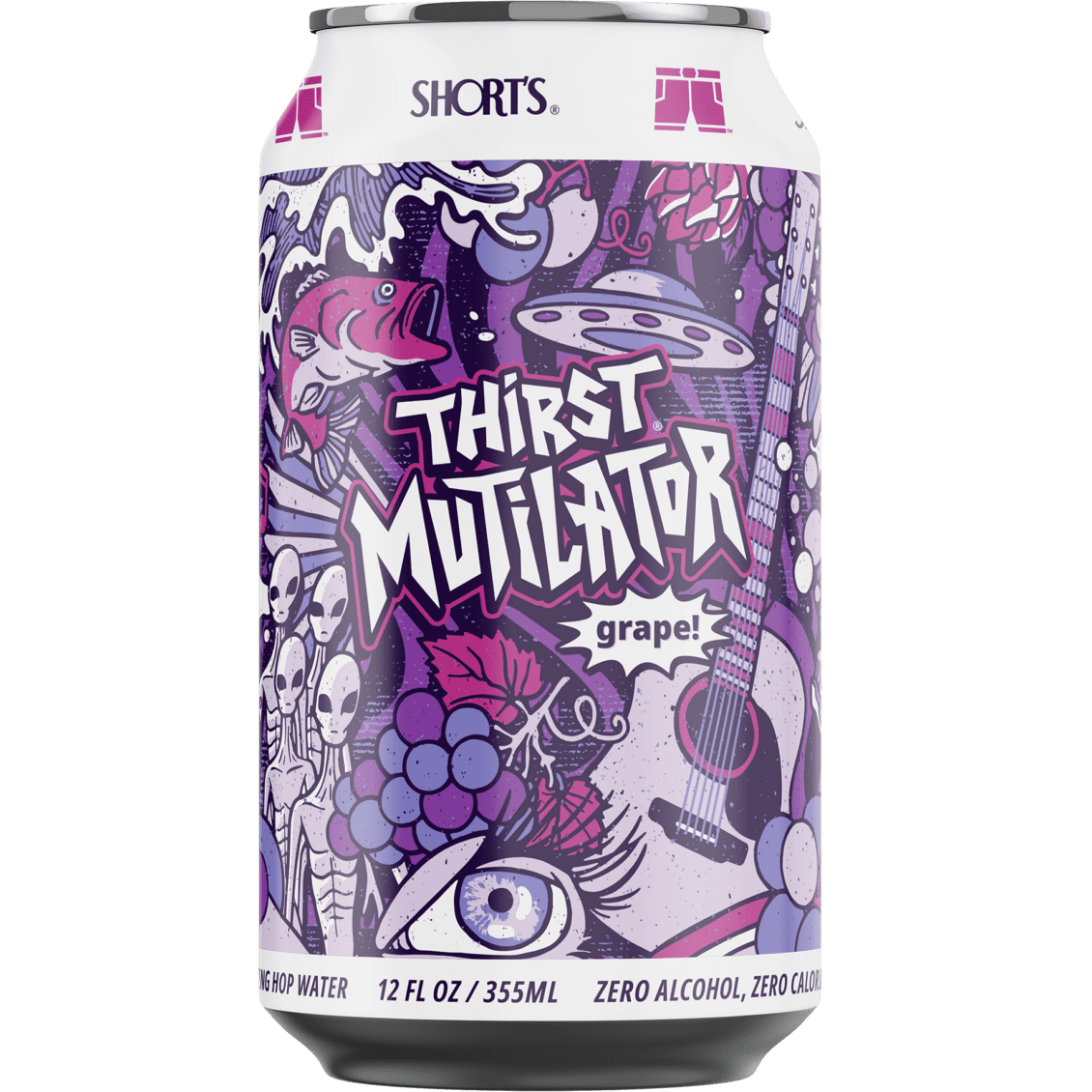 Short's Brew 'Thirst Mutilator' Grape Sparkling Hop Water, Michigan