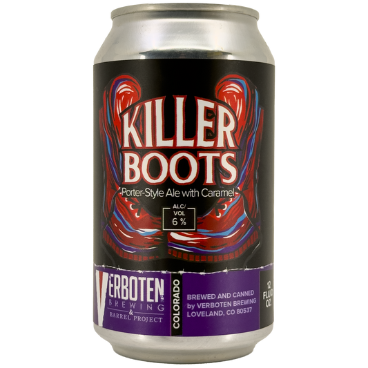 Verboten Brewing and Barrel Project 'Killer Boots' Porter Beer, Colorado