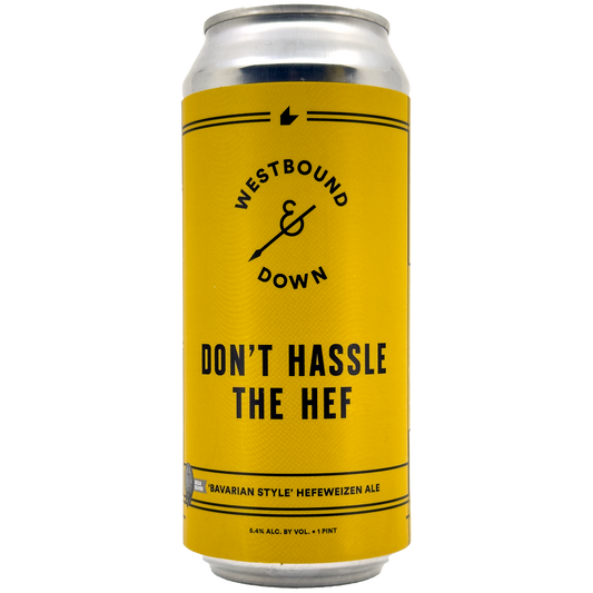Westbound & Down Brewing 'Don't Hassle The Hef' Hefeweizen Ale Beer, Colorado, USA