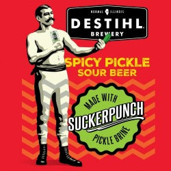 Destihl Brewery, Normal, Illinois, Suckerpunch, Spicy Pickle Sour, 4 Pack Cans