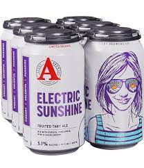 Avery, Electric Sunshine, Fruited Tart Ale, 6 Pack Cans