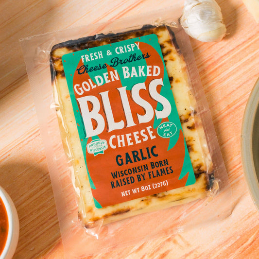 Cheese Brothers Garlic Golden Baked Bliss Cheese, Wisconsin, USA