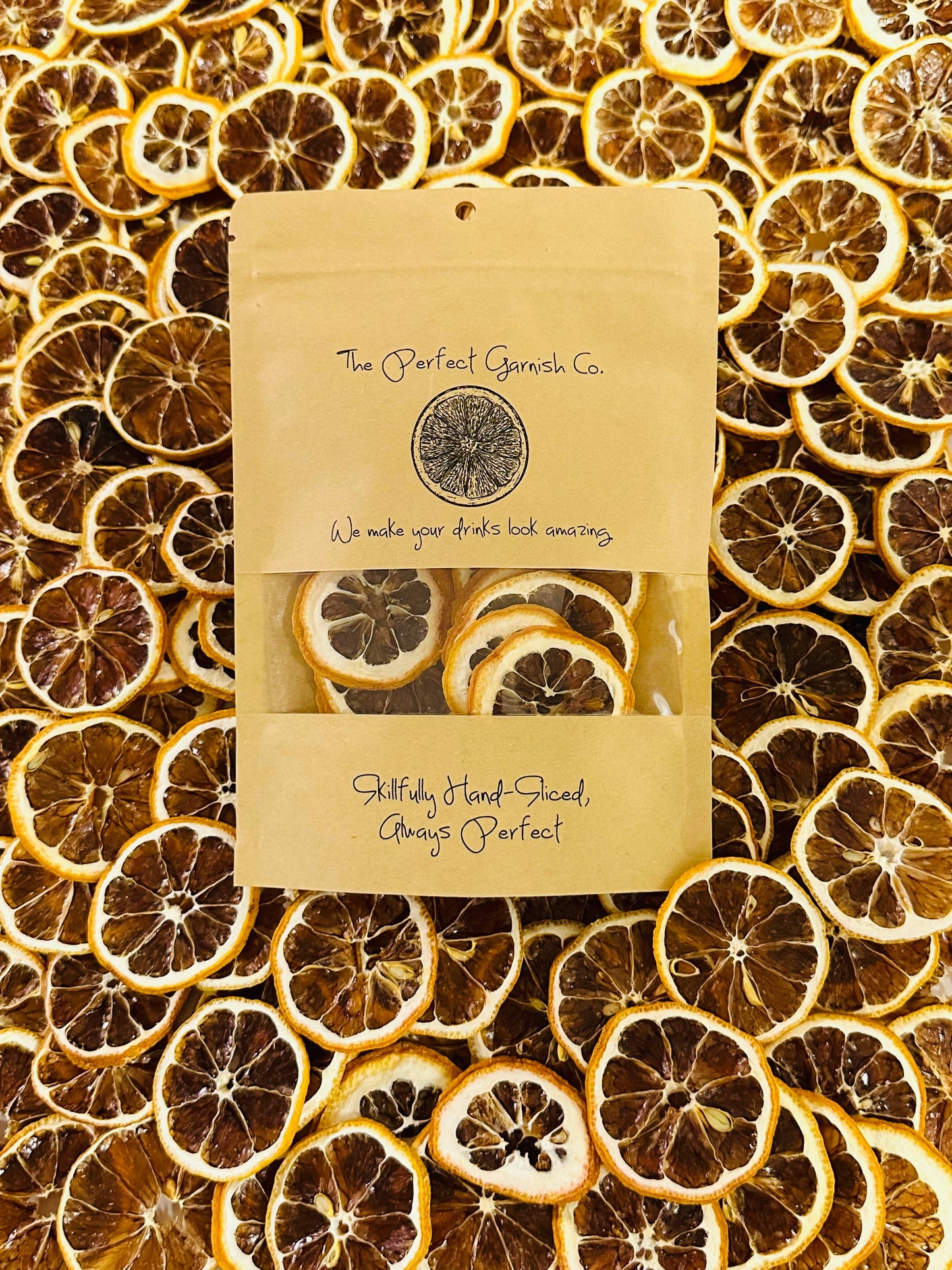 The Perfect Garnish Co. Lemon Wheel Slices, Texas